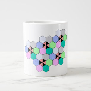 GRANDE TASSE HEXAGON COLORÉ