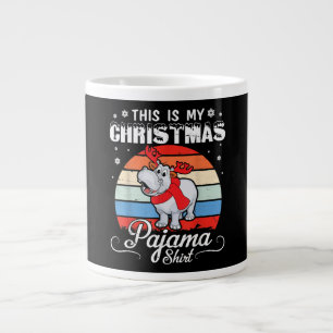 Grande Tasse Hippo Rétro C'Est Ma Chemise Pyjama De Noël