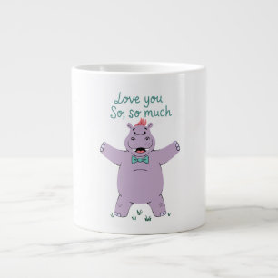 Grande Tasse Hippopotame T'aime Tellement