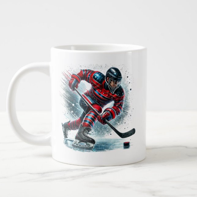 Grande Tasse Hockey Player Jumbo  (Gauche)