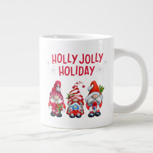 Grande Tasse Holly Jolly Gnomes Noël fantastique