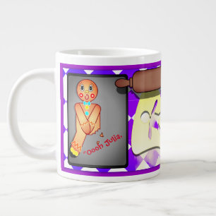 Grande Tasse Homme de pain d'épice sur mesure