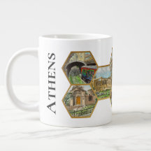 Honeypeb Collage motif, Athènes Points de repère