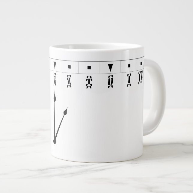 Grande Tasse Horloge Numérale Éthiopienne (Devant droit)
