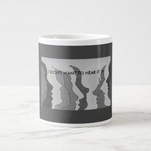 Grande Tasse Hot Heads, JE NE VEUX PAS L'ENTENDRE ! ! ! Coff gé