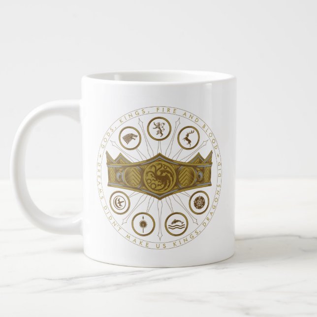 Grande Tasse HOUSE of the Dragon | Seven Kingdoms Crown Graphic (Gauche)