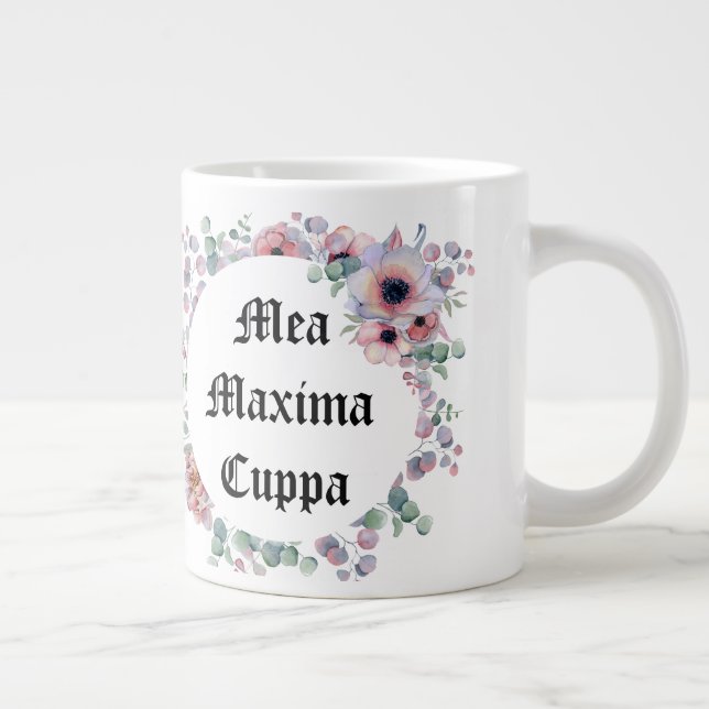 Grande Tasse Humoristique Mea Maxima Cuppa 20 oz, Catholique Fl (Droite)