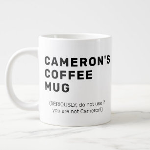 Grande Tasse Humour amusant Sarcasme personnalisé Typographie m
