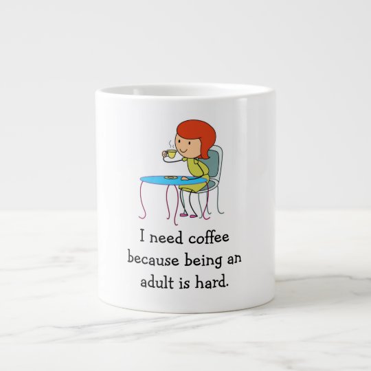 Grande Tasse Humour Cafe Zazzle Fr