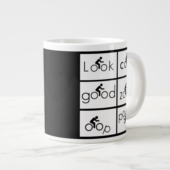 Grande Tasse Humour cycliste (Devant droit)