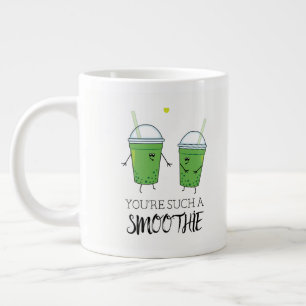 Grande Tasse Humour de pied Flirter Green Smoothies Cartoon