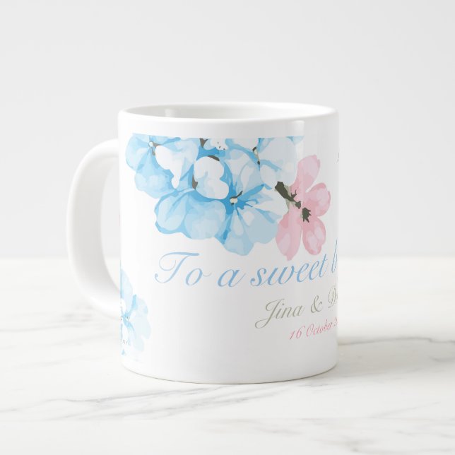 Grande Tasse Hydrangeas Pastel Bloom (Devant gauche)