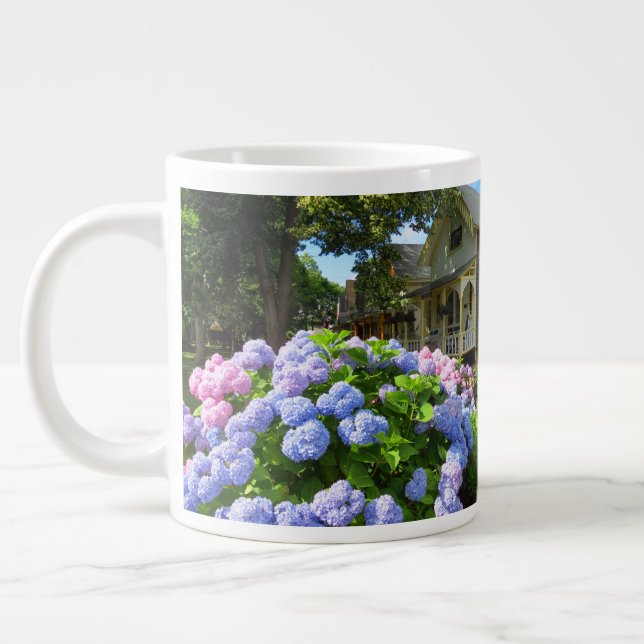Grande Tasse Hydrangées bleues et roses - Martha's Vineyard (Gauche)