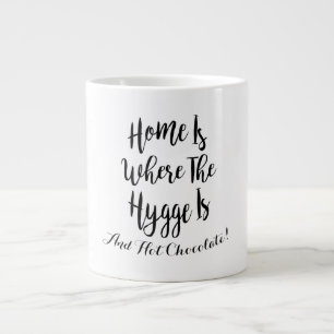 Grande Tasse Hygge Accueil Typographie Chocolat Chaud