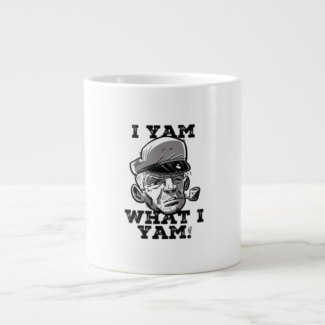 Grande Tasse I Yam What I Yam Classic Meme Design (Devant)
