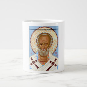 Grande Tasse Icône orthodoxe byzantine de saint Nicolas de Myre