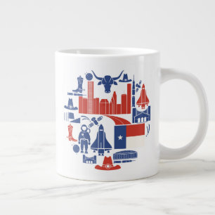 Grande Tasse Icônes de Houston Texas