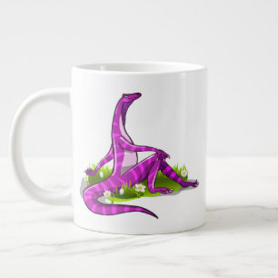 Grande Tasse Iguanodon Montre Sa Beauté Naturelle.