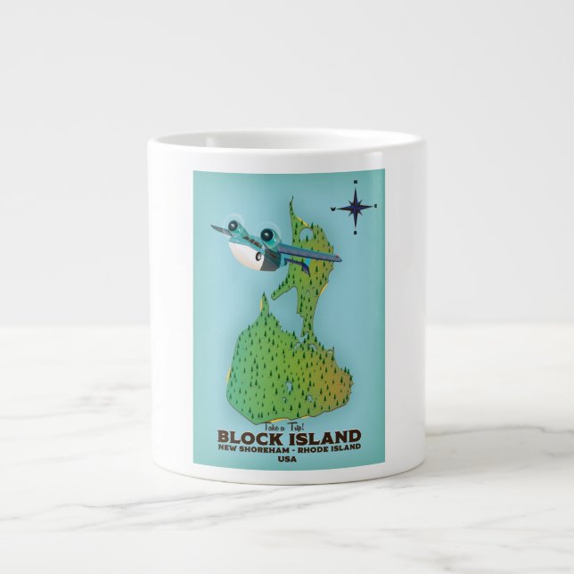 Grande Tasse île block New Shoreha, Rhode Island (Devant)