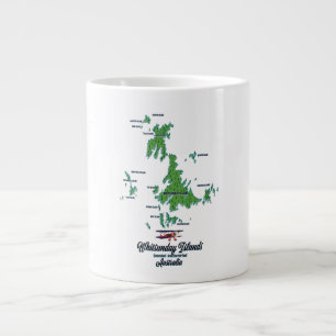 Grande Tasse Îles Whitsunday Australie carte poster