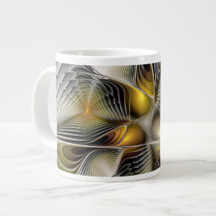 Grande Tasse Illusion d'optique abstrait 3D fractal avec profon