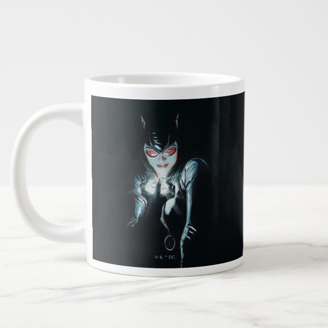 Grande Tasse Illustration de couverture de Batman Catwoman Face (Gauche)