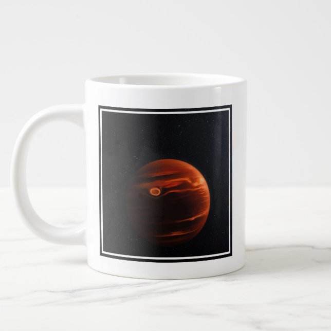 Grande Tasse Illustration De Exoplanet Vhs 1256 B Et Ses Étoile (Gauche)