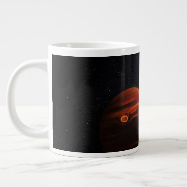 Grande Tasse Illustration De Exoplanet Vhs 1256 B Et Ses Étoile (Gauche)