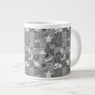 Grande Tasse illustration de motif de griffonnages