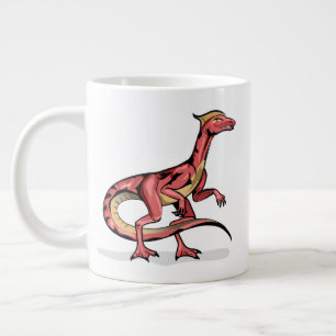 Grande Tasse Illustration De Velociraptor.