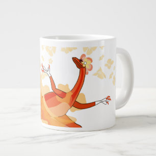 Grande Tasse Illustration D'Un Raptor Danseur Ballerina. 2