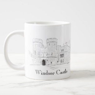 Grande Tasse Illustration Iconique Du Château De Windsor