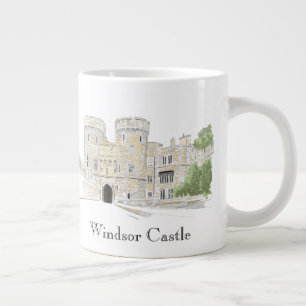 Grande Tasse Illustration Iconique Du Château De Windsor