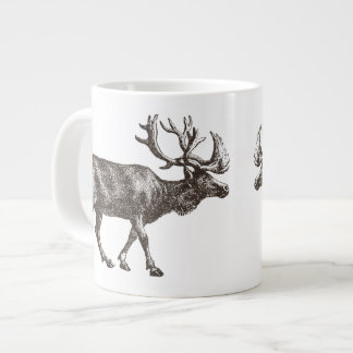 Grande Tasse Illustration vintage de l'orignal