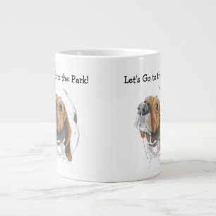 Grande Tasse Image couleur d'origine de la chaîne Basset