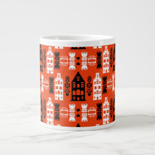 Grande Tasse Impression d'art populaire hollandais Pays-Bas