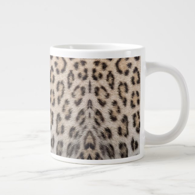 Grande Tasse Impression de fourrure élégante de léopard guépard (Droite)