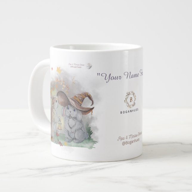 Grande Tasse Impression de la série Boganhues "Pipa & Marlow" (Devant gauche)