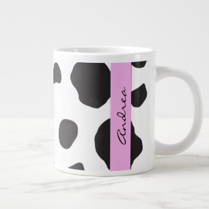 Grande Tasse Impression De Vache, Spots De Vache, Noir Et Blanc