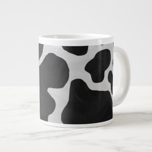 Grande Tasse Impression noire et blanche de la vache