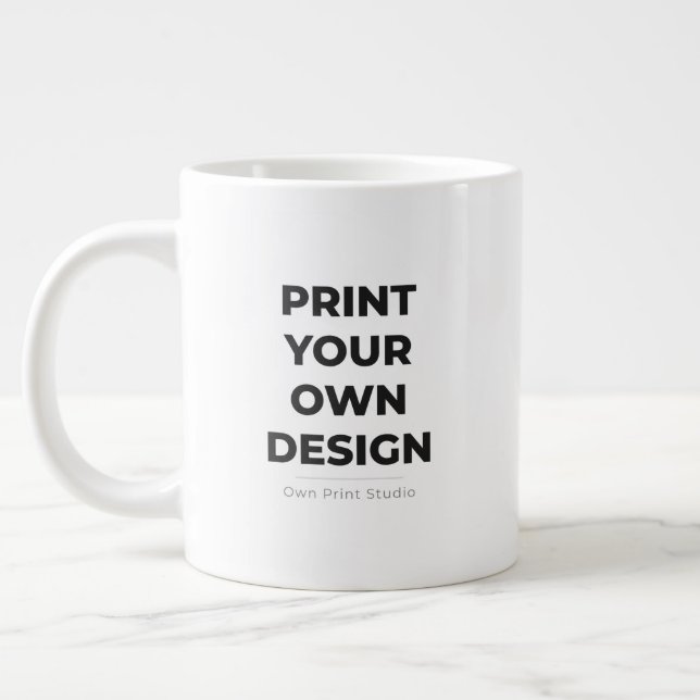 Grande Tasse Impression personnalisée | Impression de mes propr (Gauche)