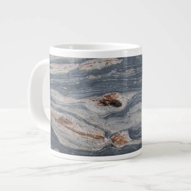 Grande Tasse Impression Rock Boudinage en calcaire (Devant gauche)