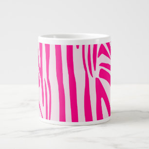Grande Tasse Impression zèbre rose