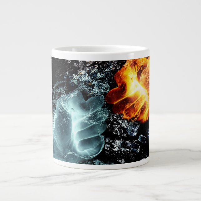 Grande Tasse incendie et eau (Devant)