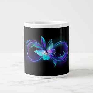 Grande Tasse Infinité brillante avec papillon magique
