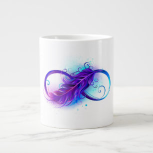 Grande Tasse Infinity with purple feather