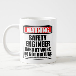 Grande Tasse Ingénieur de sécurité averti au travail acharné