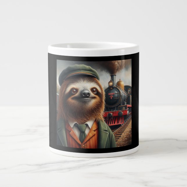 Grande Tasse Ingénieur de train Sloth (Devant)
