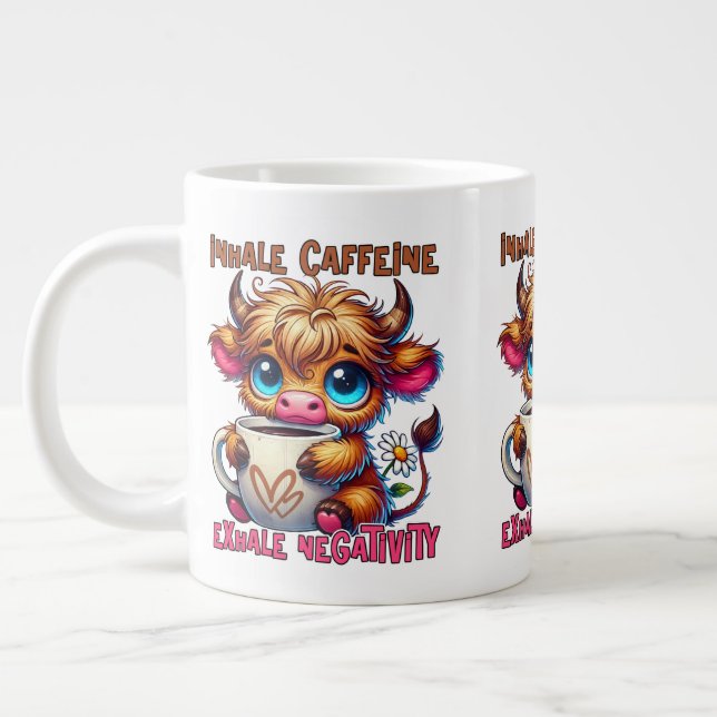 Grande Tasse Inhale Caffeine Exhale Negativity  (Gauche)