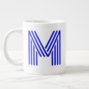 Grande Tasse Initiale et nom personnalisés en monogramme   Gran